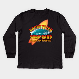 Surfer t-shirt designs Kids Long Sleeve T-Shirt